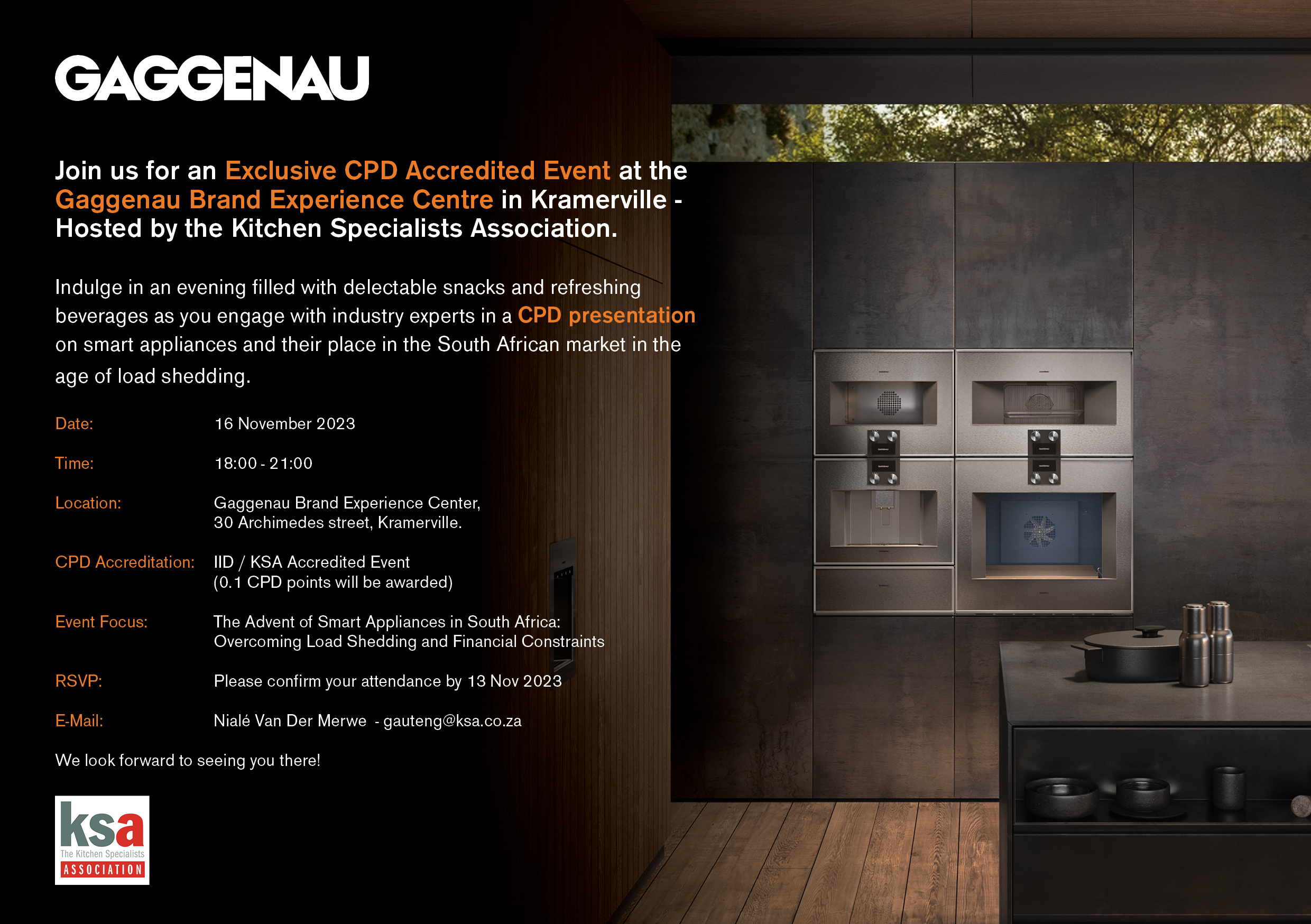 KSA/GAGGENAU CPD Event
